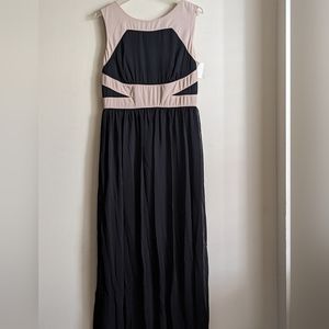 Enfocus Studio Beige and Black Maxi Dress Size 12